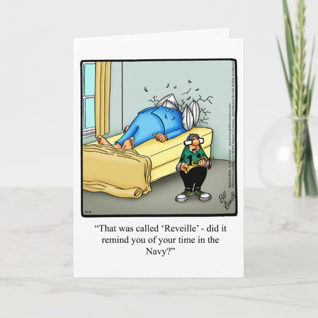 Tarjeta de saludo de humor para el día del padre (Anverso)