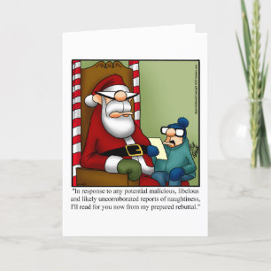 Tarjeta de saludo de humor para navidades
