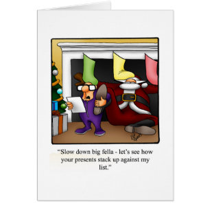 Tarjeta de saludo de humor para navidades