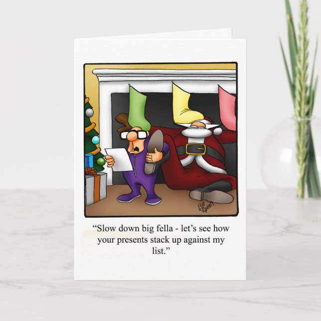 Tarjeta de saludo de humor "Spectickles" para navi (Anverso)