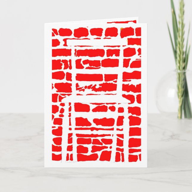 tarjeta de saludo de ilusiones ópticas de los filó (Anverso)