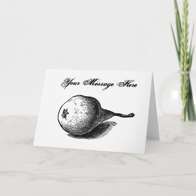 Tarjeta de saludo de Ilustracion Pear (Anverso)