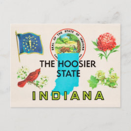 Tarjeta de saludo de Indiana Hoosier
