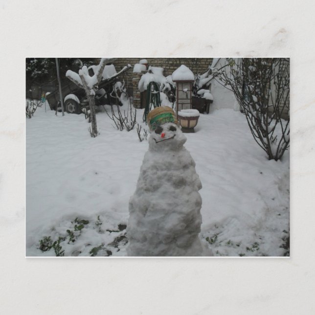 Tarjeta de saludo de invierno (Anverso)