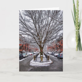 Tarjeta de saludo de invierno del extremo sur de B