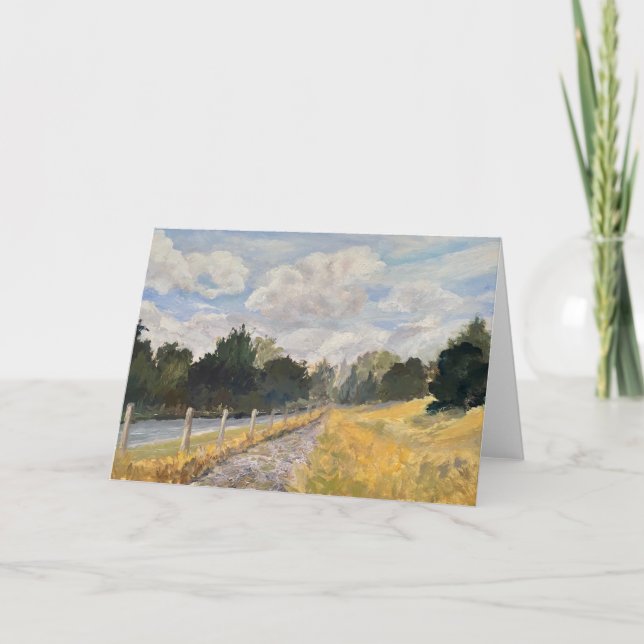 Tarjeta de saludo de invierno Whiskey Hill (Anverso)