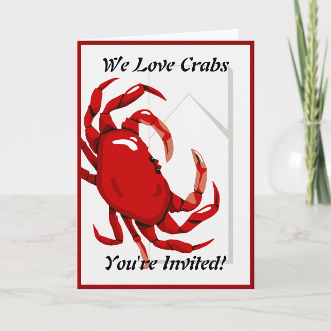 Tarjeta de saludo de invitación a la cena de cangr (Anverso)