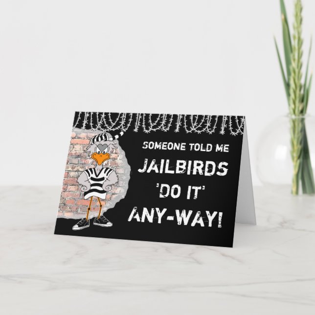 Tarjeta de saludo de Jailbird (Anverso)