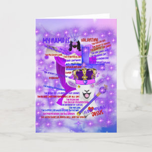Tarjeta de saludo de Jesús Cristo Cordero de San V
