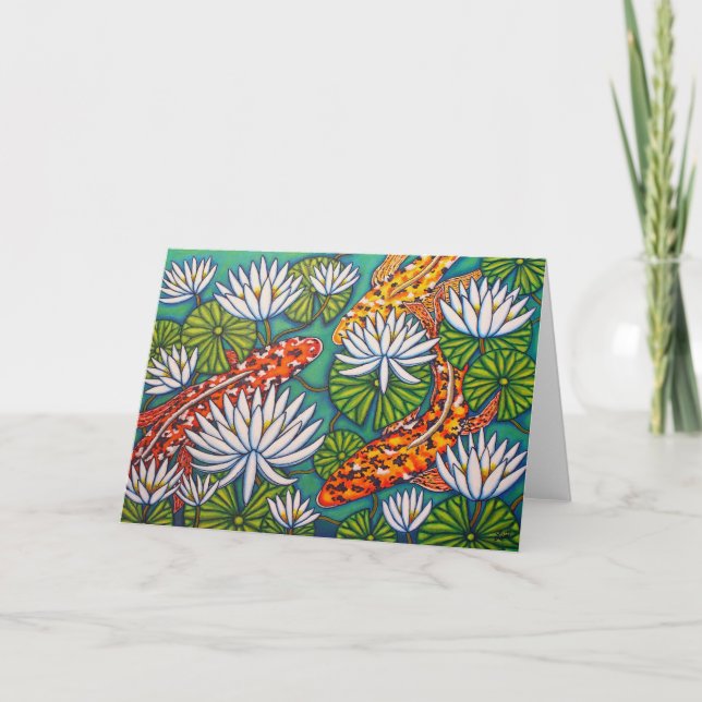 Tarjeta de saludo de joyas acuáticas de Lisa Loren (Anverso)