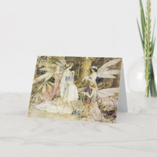 Tarjeta de saludo de joyas de hadas