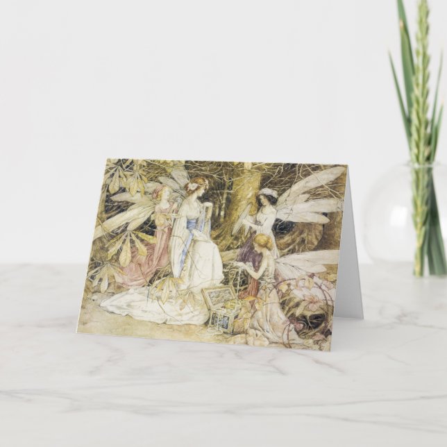 Tarjeta de saludo de joyas de hadas (Anverso)