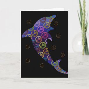 Tarjeta de saludo de Jueves Dolphin Peace