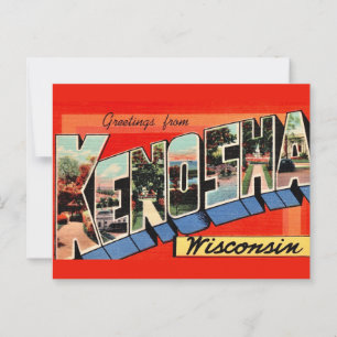 Tarjeta de saludo de Kenosha WI