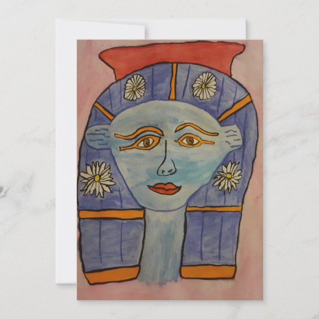 Tarjeta de saludo de la Antigua Diosa Egipcia (Anverso)