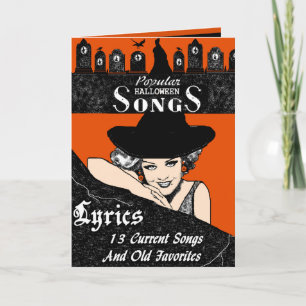 Tarjeta de saludo de la canción de Halloween