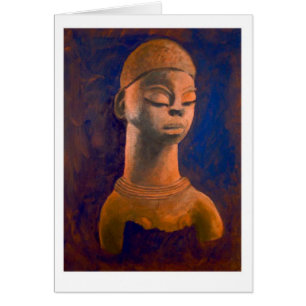 Tarjeta de saludo de la diosa durmiente