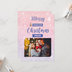 Tarjeta de saludo de la familia de Navidades de es