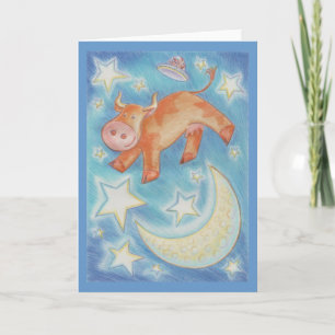 Tarjeta de saludo de la Luna