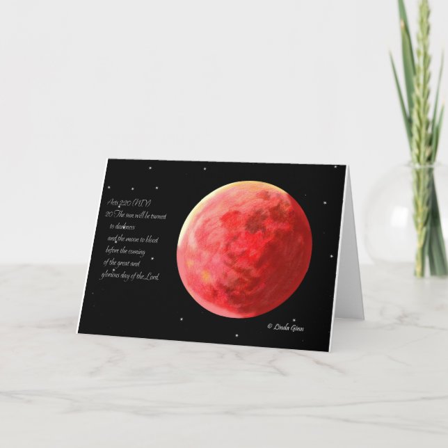 Tarjeta de saludo de la Luna de Sangre (Anverso)