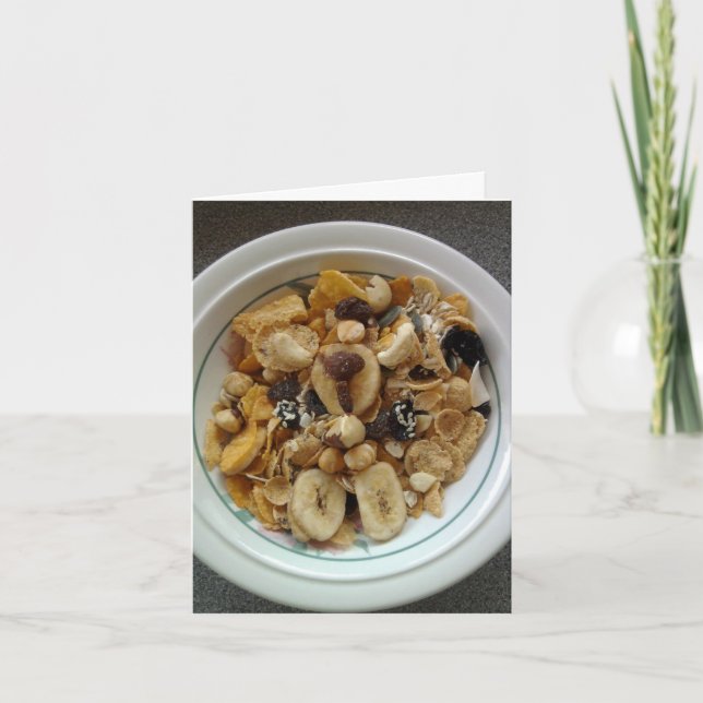 Tarjeta de saludo de la muestra de un chip banana (Anverso)