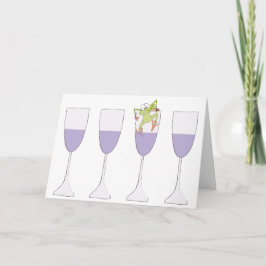 Tarjeta de saludo de la Pascua "Pascua el Vino"
