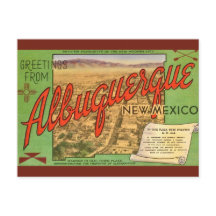 Tarjeta de saludo de la plaza de Albuquerque NM