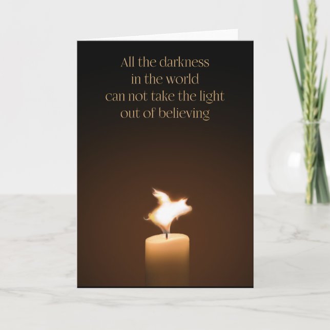 Tarjeta de saludo de la Vela de Cerdo Voladora (Anverso)