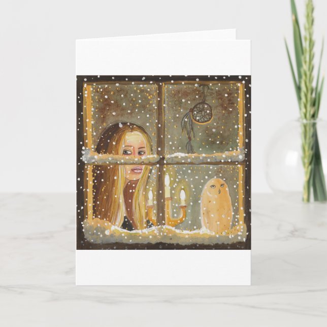 Tarjeta de saludo de las largas noches de invierno (Anverso)