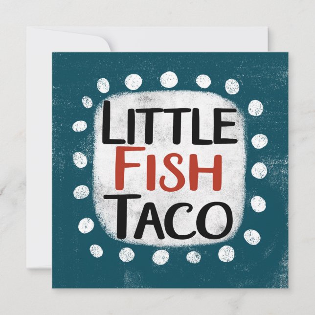Tarjeta de saludo de Little Fish Taco (Anverso)