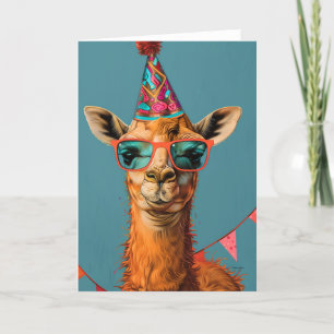 Tarjeta de saludo de Llama a Fiesta de Guay