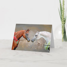 Tarjeta de saludo de los Campeones de Caballo Árab