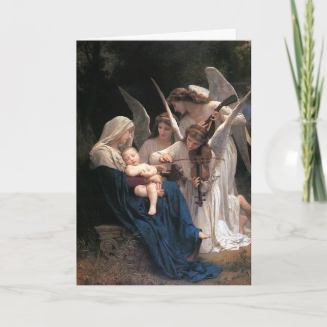 Tarjeta De Saludo De Los Navidades De "Canción De  (Anverso)