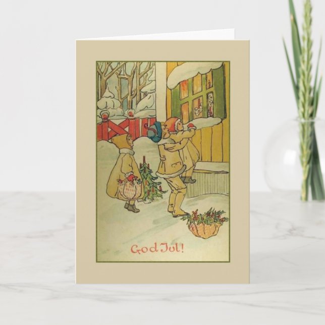 Tarjeta de saludo de los Navidades de jul de Dios  (Anverso)