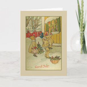 Tarjeta de saludo de los Navidades de jul de Dios 