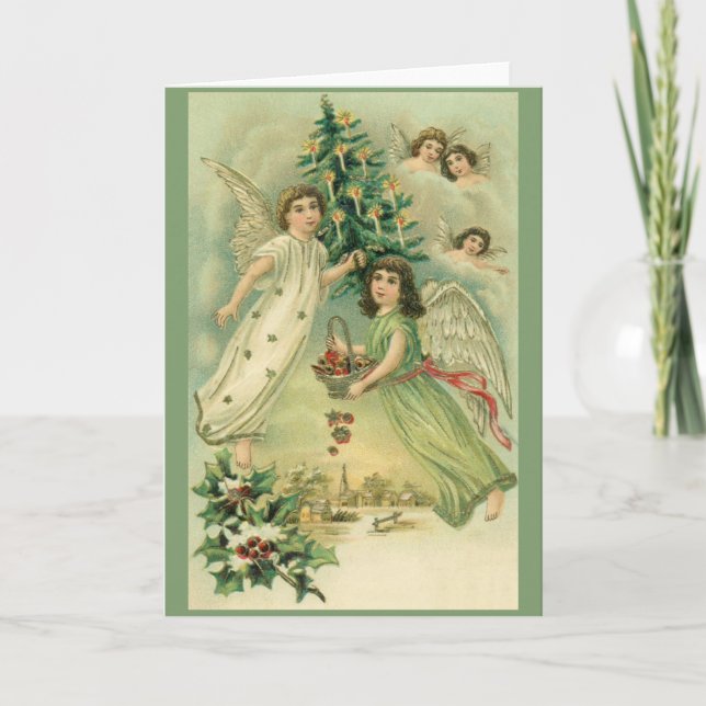 Tarjeta de saludo de los Navidades de los Ángeles  (Anverso)
