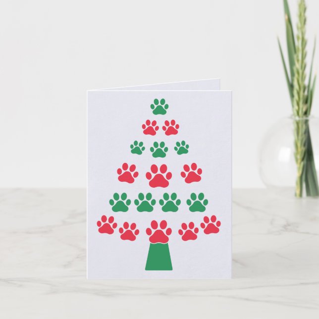 Tarjeta de saludo de los Navidades de Merry Woofma (Anverso)
