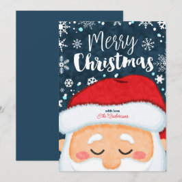 Tarjeta de saludo de los Navidades de Santa Claus
