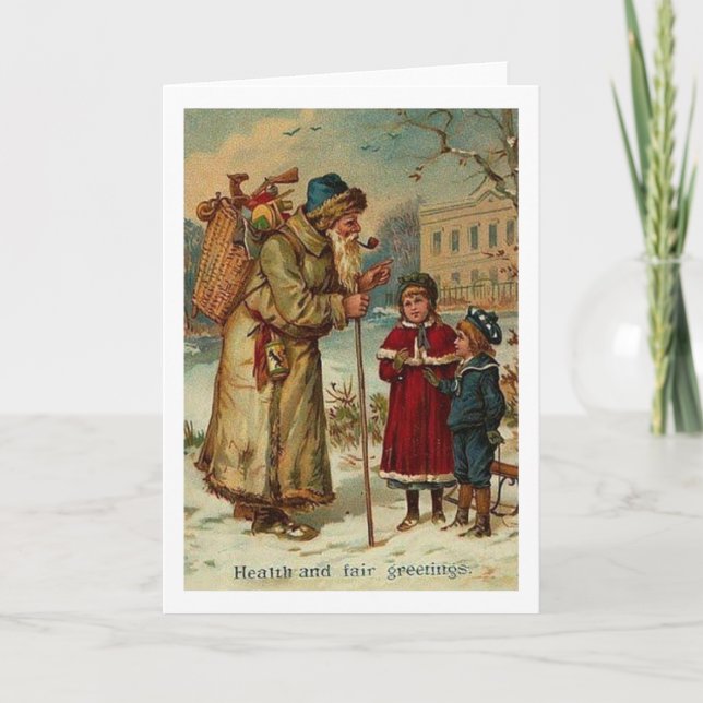 Tarjeta de saludo de los Navidades de Santa Lucía  (Anverso)