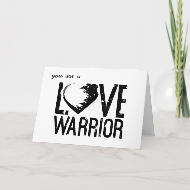 Tarjeta de saludo de Love Warrior (Anverso)