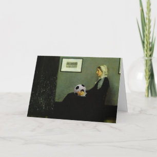 Tarjeta de saludo de mamá del fútbol de Whistler