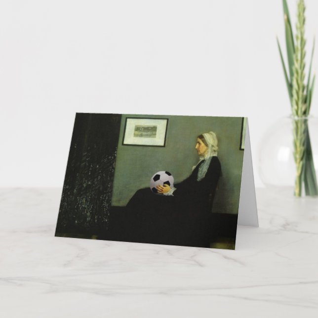 Tarjeta de saludo de mamá del fútbol de Whistler (Anverso)