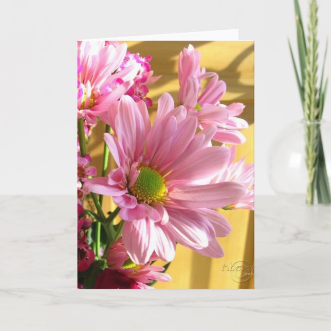 Tarjeta de saludo de Mamá rosa (Anverso)
