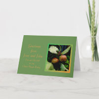 Tarjeta de saludo de manzanas