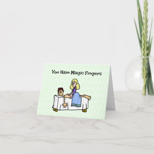 Tarjeta de saludo de Masaje de Chiropractor Femeni (Anverso)