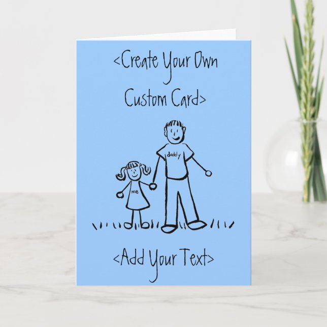 Tarjeta de saludo de mensaje del Personalizar Chic (Anverso)