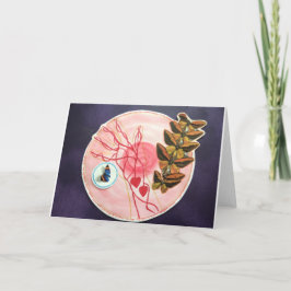 Tarjeta de saludo de Metamorfosis de mariposa