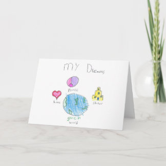 Tarjeta de saludo de mis sueños