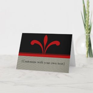 Tarjeta de saludo de Moda floral de personalizable