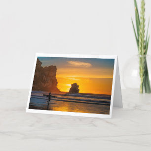 Tarjeta de saludo de Morro Bay Surfing